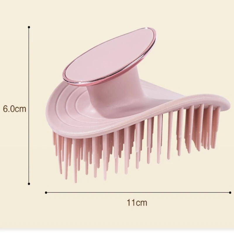 Spazzola per lavaggio capelli Leaf Hair Wash, strumento premium per la pulizia del cuoio capelluto e un massaggio rilassante, pettine per shampoo. - immagine 4