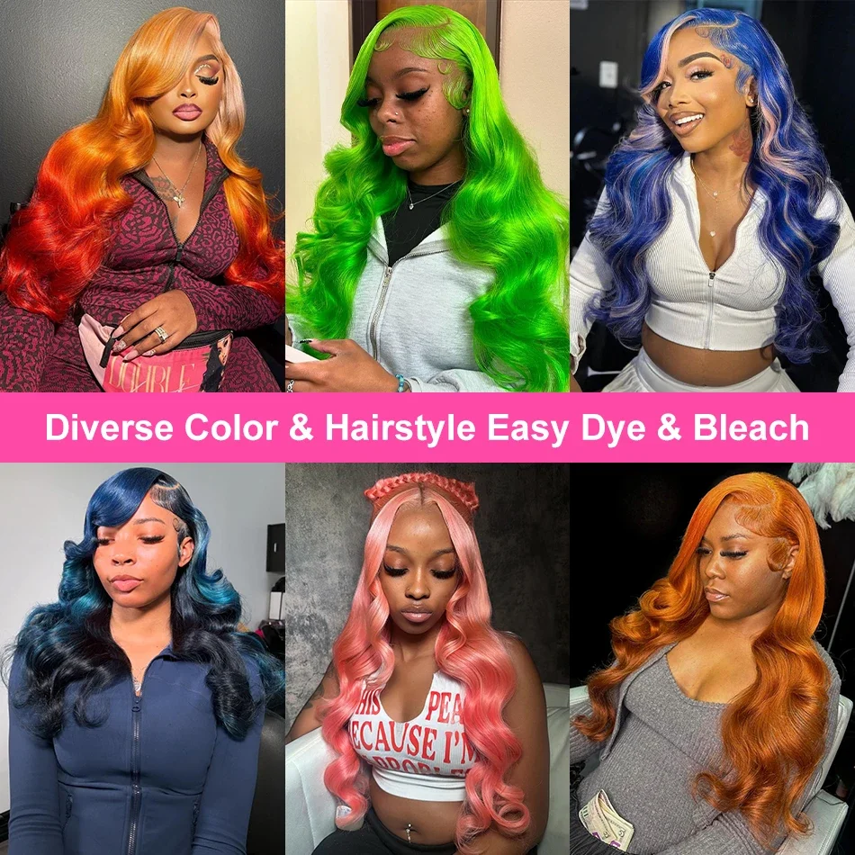 613 Hd Lace Frontal Wig 13X6 Body Wave Human Hair Wigs 100%Human Hair Quality Blonde Colored Lace Front Wigs 250 Density 40 Inch