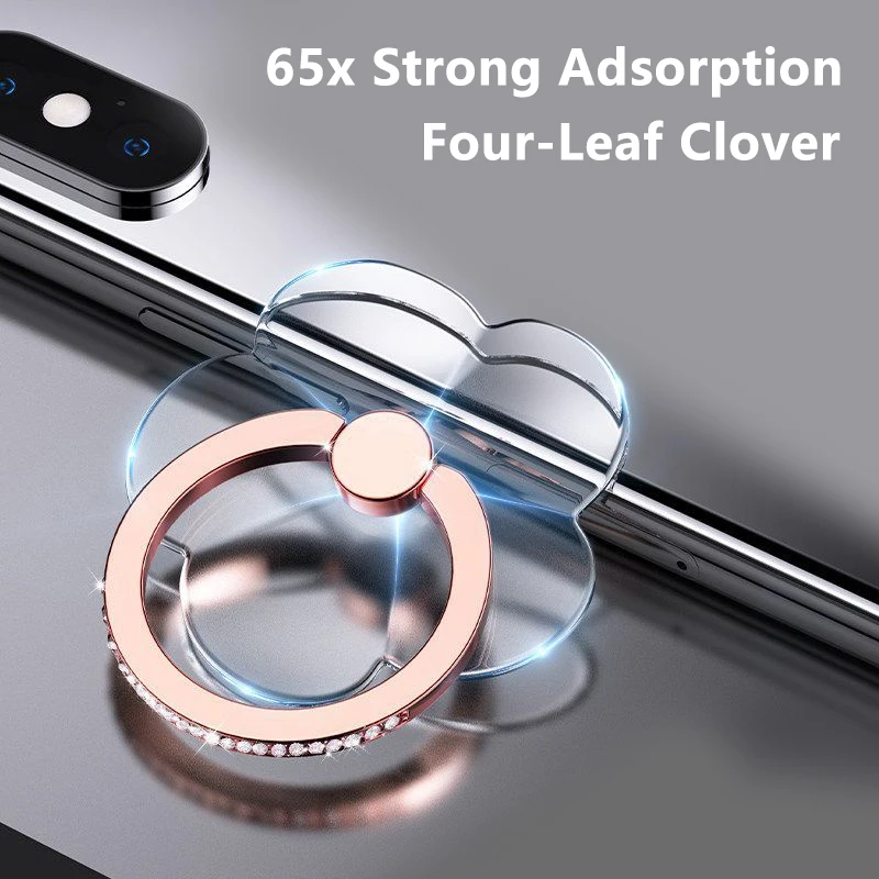 Elegant Diamond Inlaid Rotating Phone Holder with Ultra-thin Design and Strong Adhesive