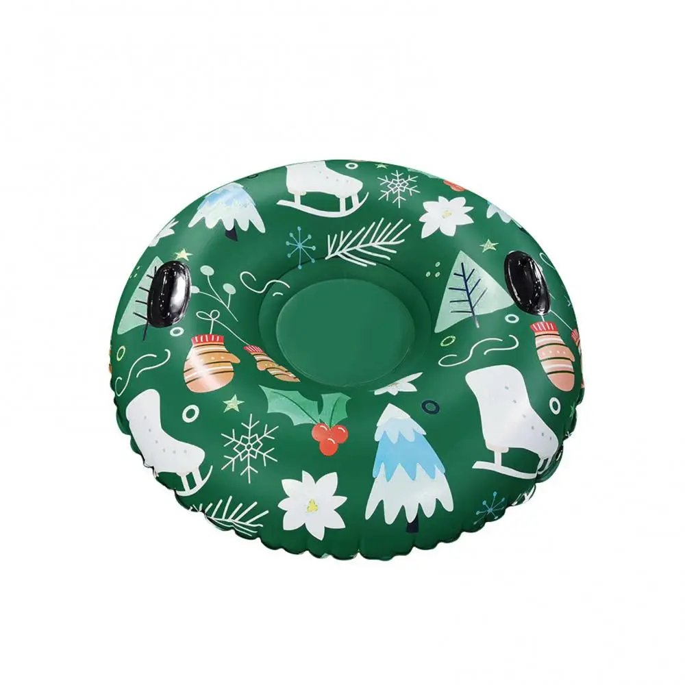Heavy Duty Christmas Style Thickening Cold-resistant Inflatable Snow Sled Tube