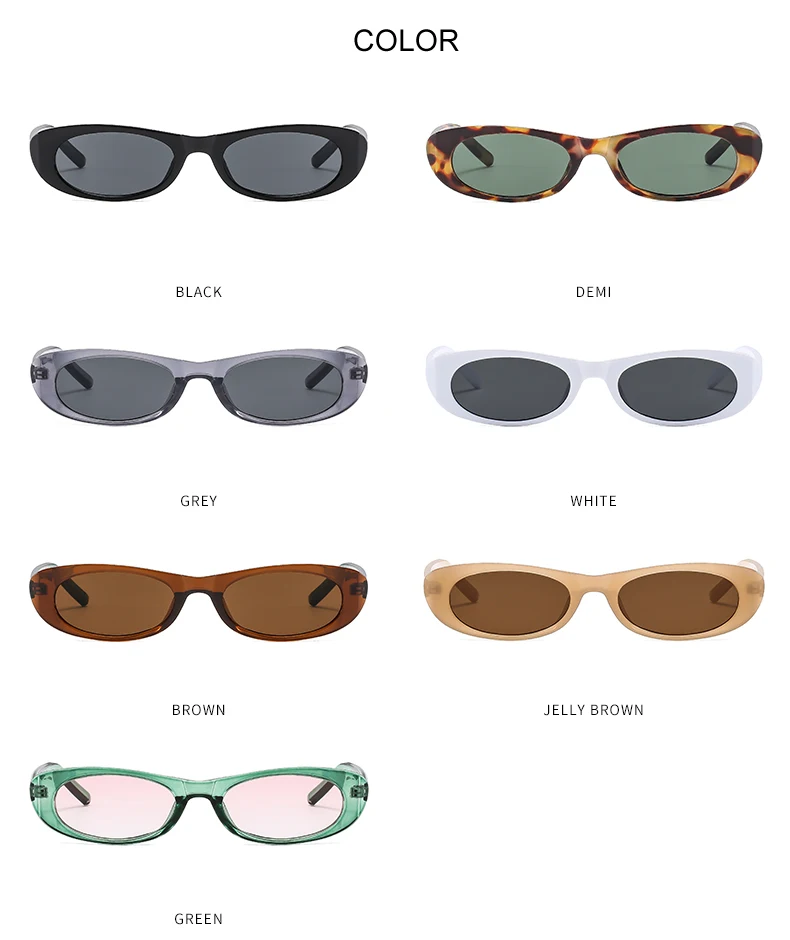 Schutzbrille 1/3 Stück Vintage Kleiner Rahmen Rechteck Damen Sonnenbrille Buntes Rahmen Design Sonnenbrille Outdoor UV400 – Detail 8