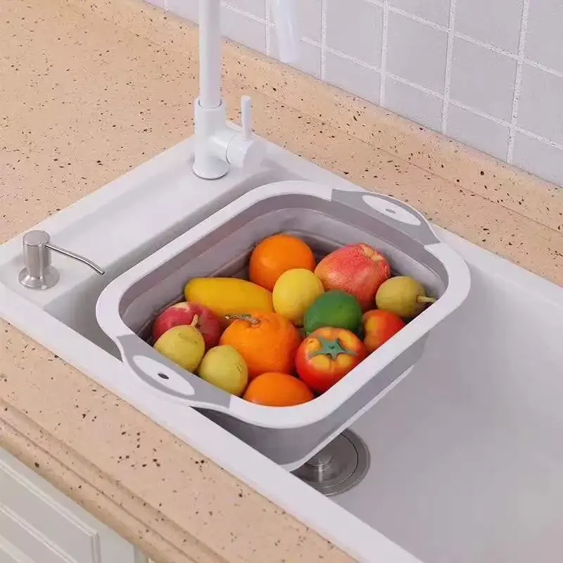 Folding Wash Basin Collapsible Wash Basin Foldable Wash Basin Household Folding Wash Basin Portable Sink Foot Bucket Washbasin Plastic Foldable Basin Travel Outdoor Camp Basins