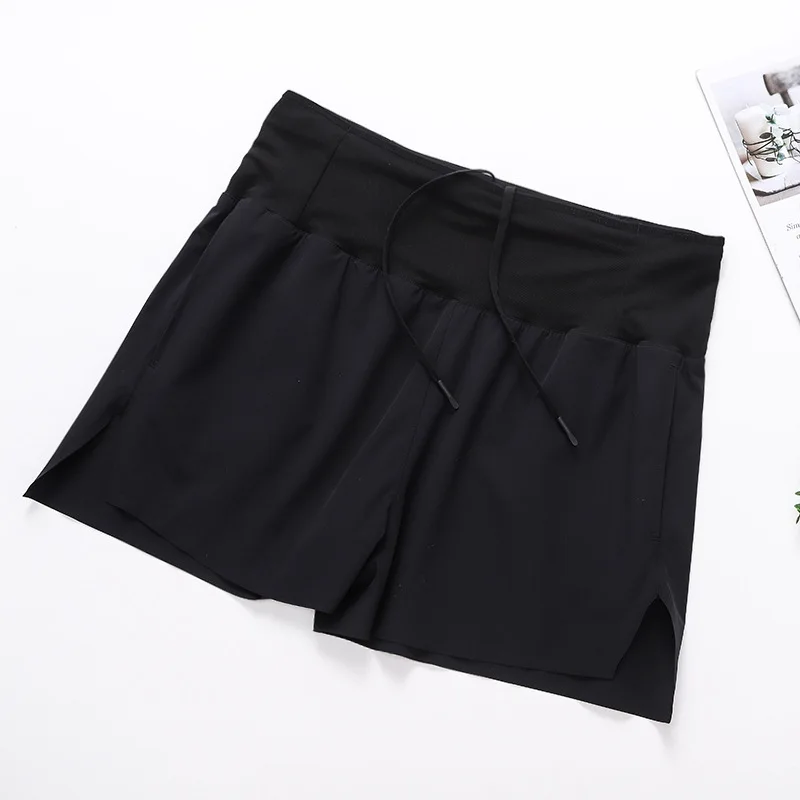 Summer Sports Shorts Men's High Waist Pocket Waterproof Quick Drying Breathable Marathon Running Fitness Nylon 3 Quarter Pants