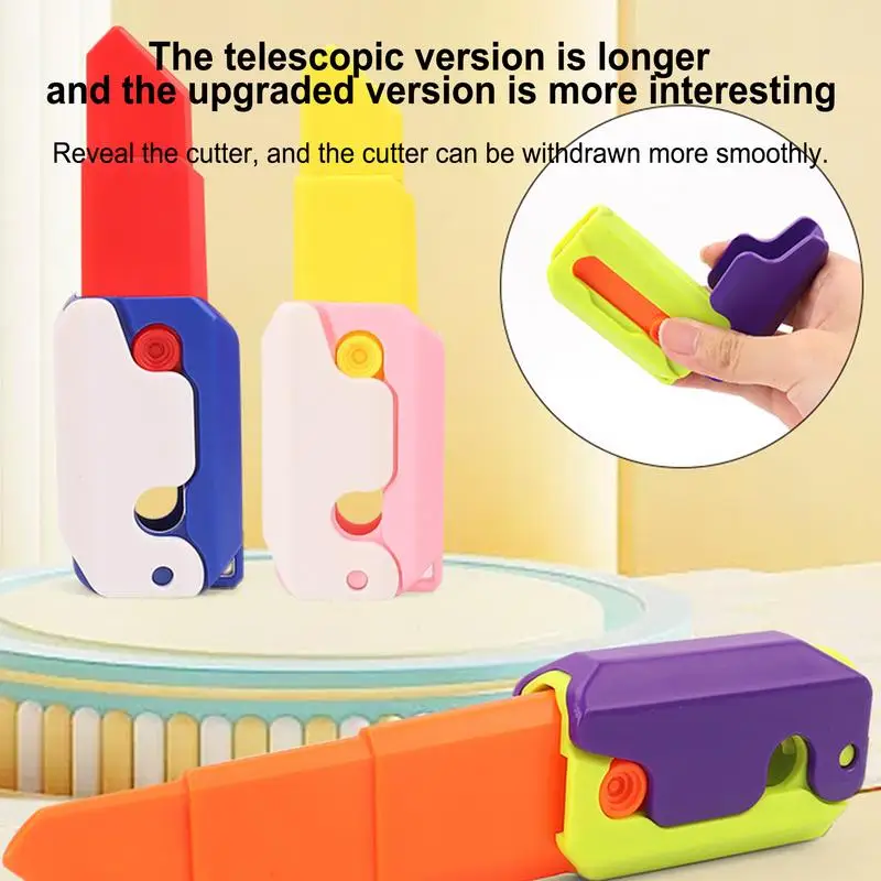 

Sensory Toys Anxiety Stress Relief Toy Sensory Knife Fidget Toys Stocking Stuffers Gift 3D Printing Luminous Sensory Toy Kids
