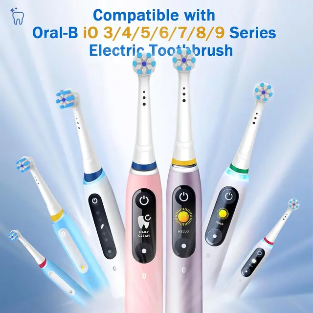 Compatible with Oral-B iO 3/4/5/6/7/8/9/10 Series Ultimate Clean Electric Toothbrush Replacement Brush Heads,8Pack 3