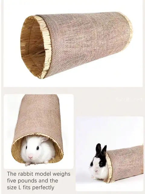 Multi-Functional Foldable Pet Tunnel Arch House For Rabbit Hamster Indoor Outdoor Use