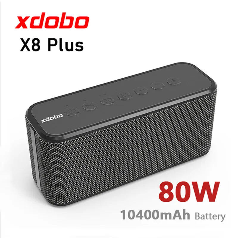 

Xdobo 80W Bluetooth Speaker TWS Subwoofer and Battery Capacity 10400mAh Four-core Power Bank Function for Computer Speakers