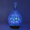 3D Fireworks Glass Air Humidifier Aroma Machine Ultrasonic Essential Oil Aroma Diffuser 4 Timer 7 LED Lights 100ml Home Use 5