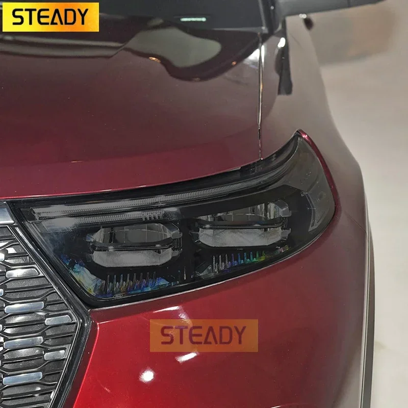 

Наклейка на автомобильную фару, освещение, прозрачная Дымчатая черная наклейка из ТПУ для Ford Explorer 2016-On U502 U625, аксессуары