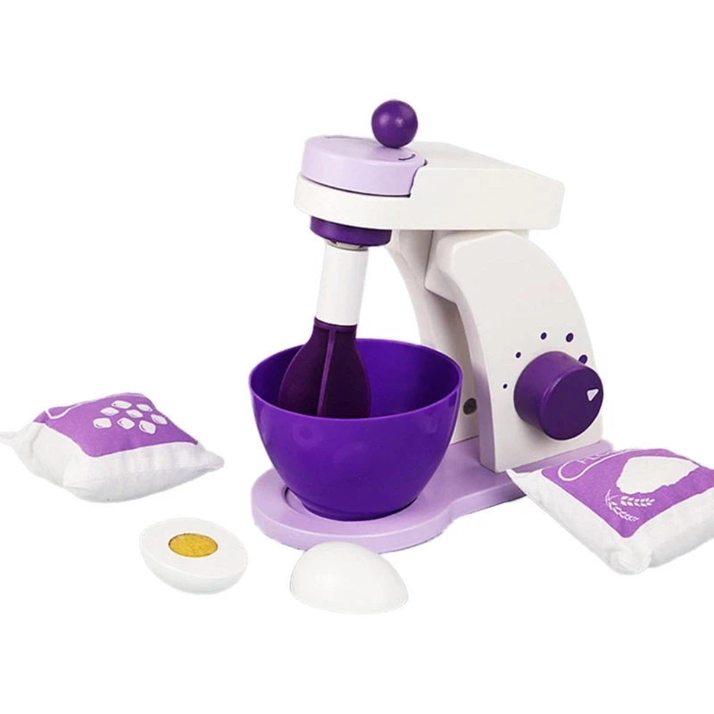 

N80C Realistic Afternoon Tea Gift for Kids Dollhouse Pretend Play Set Low Tea Dessert Cooking Dessert Bread Machine Toy