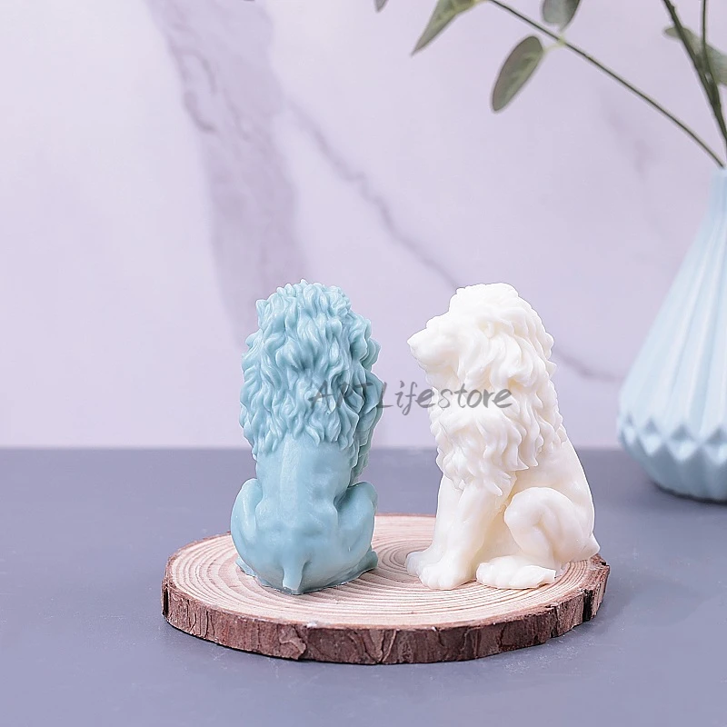 Epoxy Resin Molds Dw0137 Przy Animals Lion Head Mold Silicone Soap