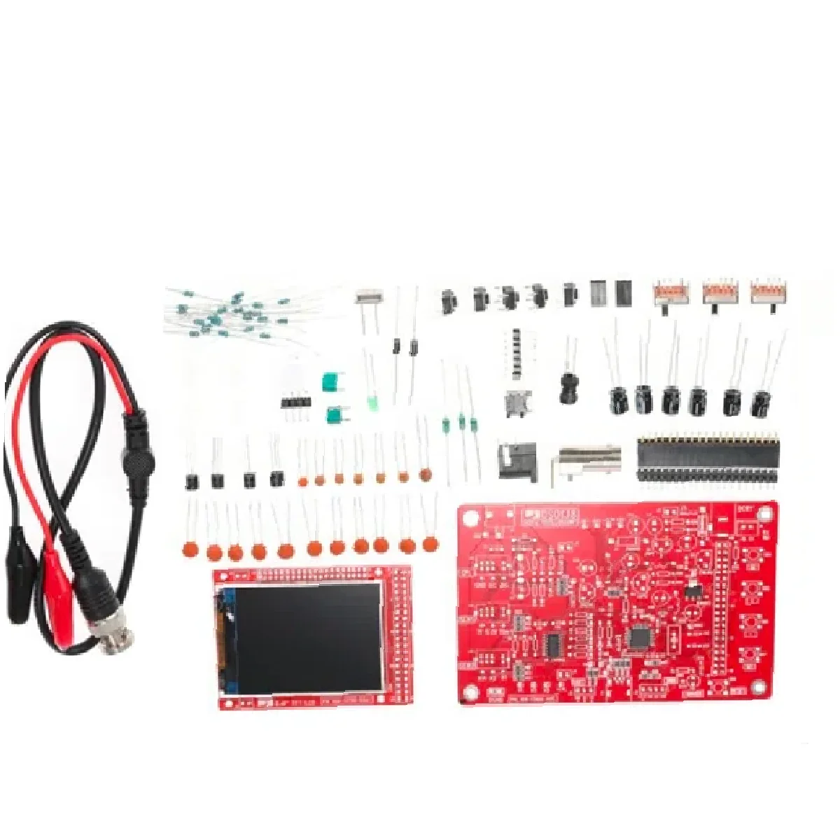 Kit De Osciloscopio Digital De Bolsillo DSO-138 De 24 Pulgadas Con Pantalla Tft Soldado Y Acrilico~p146830208
