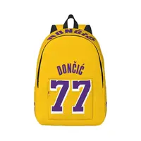 Fashionable and versatile L-Luka Magic Num 77 Laker backpack, suitable for both men and women, showcasing individual charm. 1