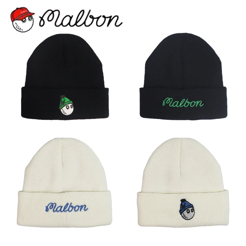 2023 MALBON Winter Golf Knitted Hat Warm Golf Hat for Men Women Fashion