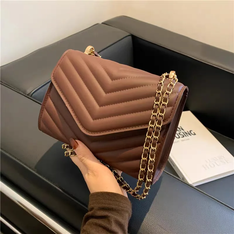 Women's One Shoulder Fashion Retro Small Square Bag