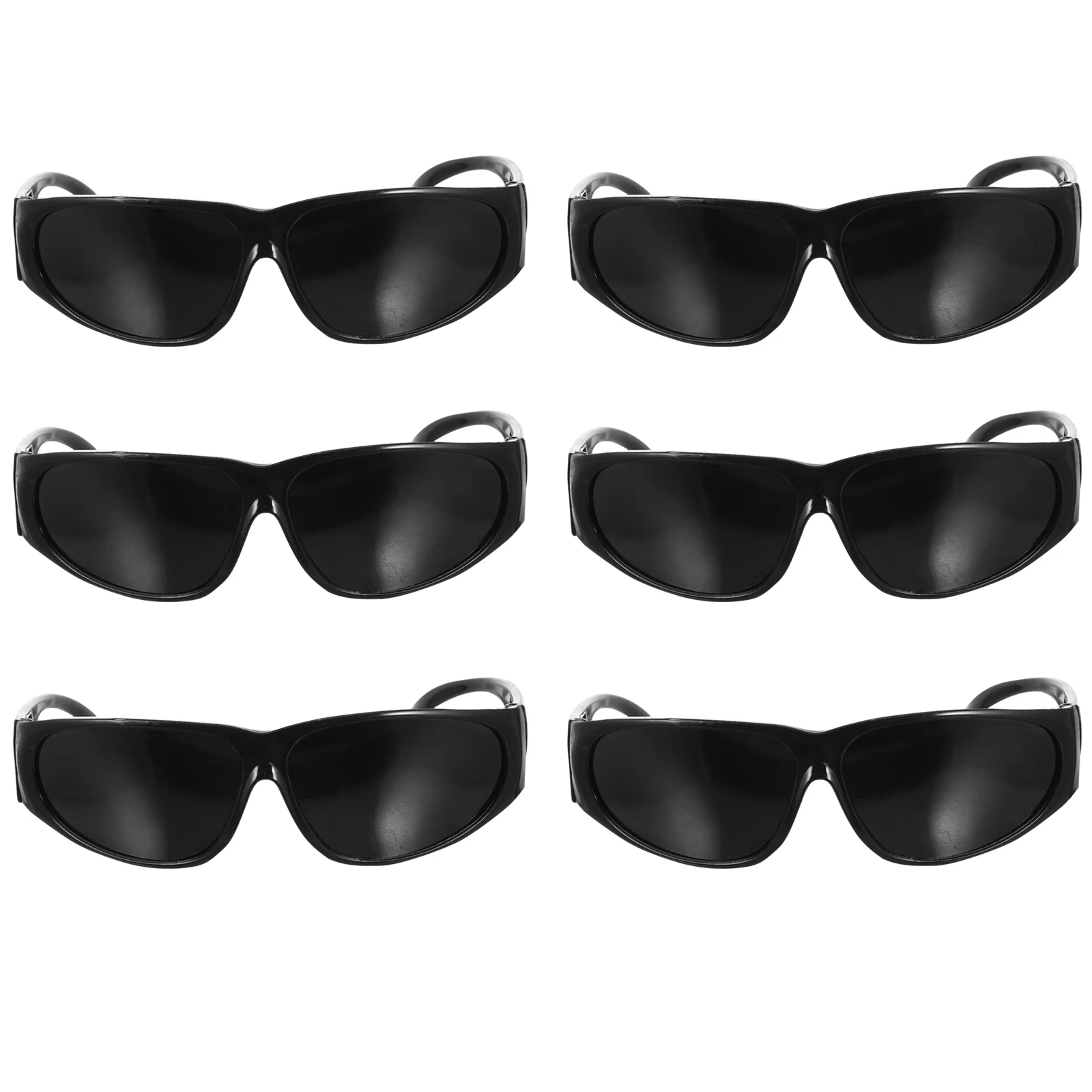 

6 Pcs Welding Protection Goggles Black Glasses Welding Safety Glasses Black Lamp Shade Welding Goggles Windproof Welding Glasses