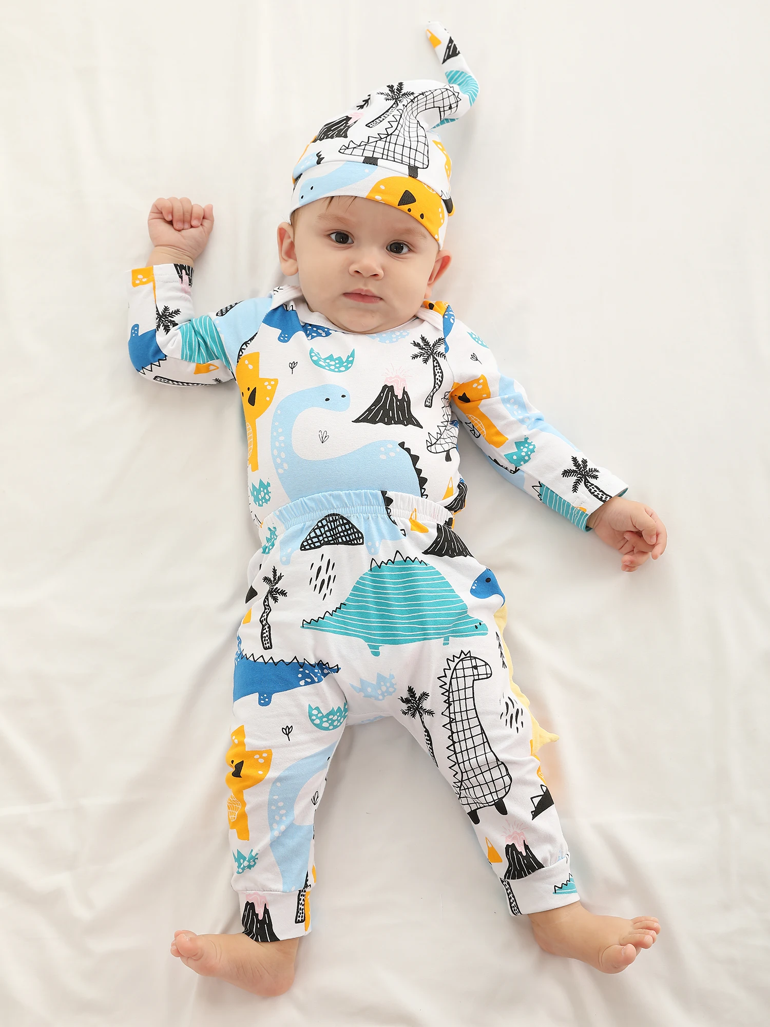 Baby Boy Cotton Bodysuit & Pants Set 4