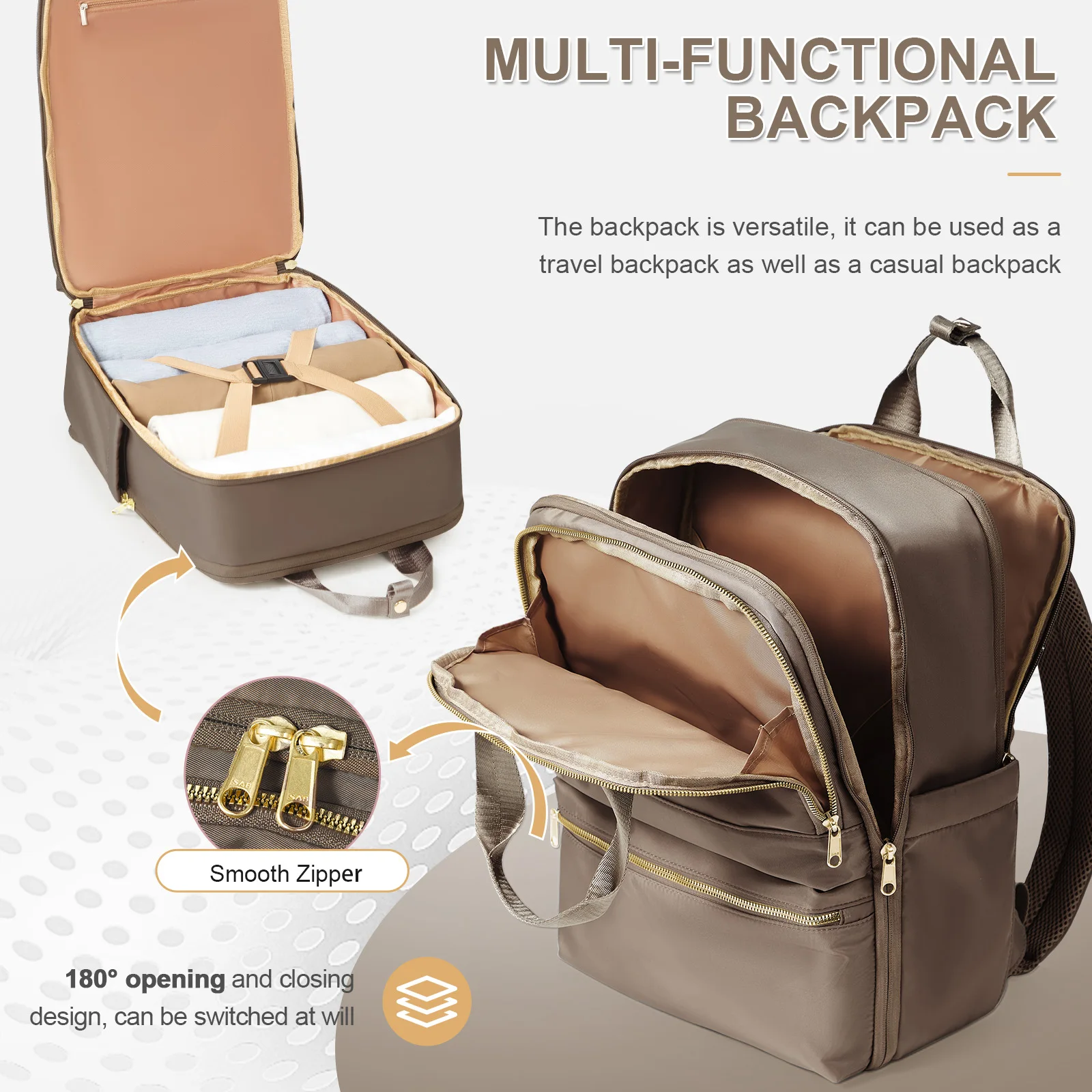 Women's Fashion Backpacks for College Business Work, Travel Backpack Stylish Female Handbag Leisure Backpack，Teacher's Backpack