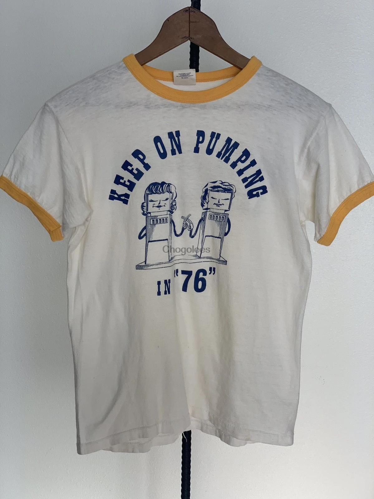 Men T Shirt Vintage 1970s Cotton Ringer Tshirt Tailormade Tshirts