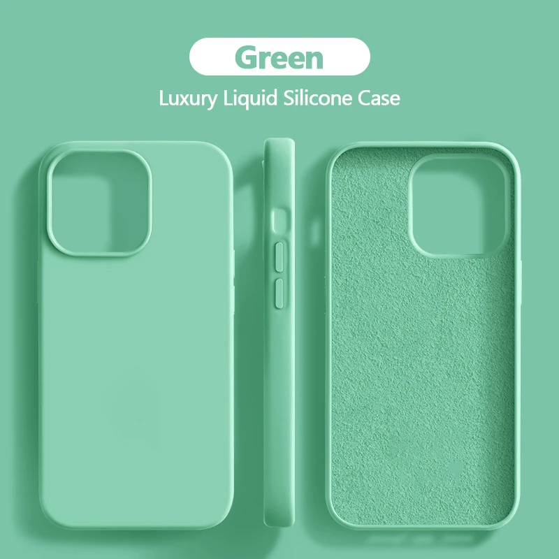 Premium Shockproof Liquid Silicone Phone Case – Luxury Protective Cover Accessories