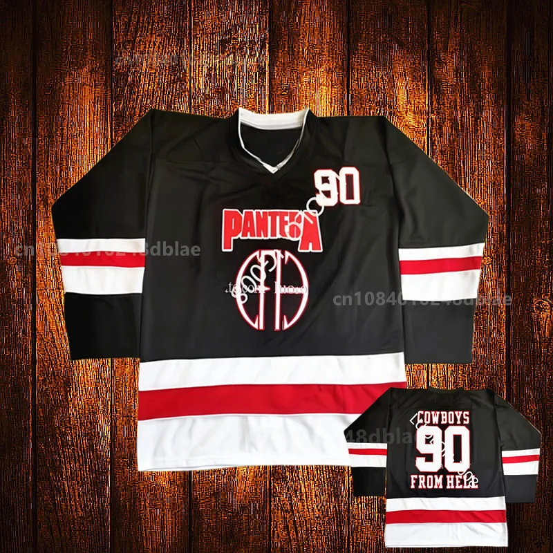 Vintage Men's Pantera Embroidery Stitched ice Hockey Jersey Youth Kids Adult Any Size And name Jerseys 029