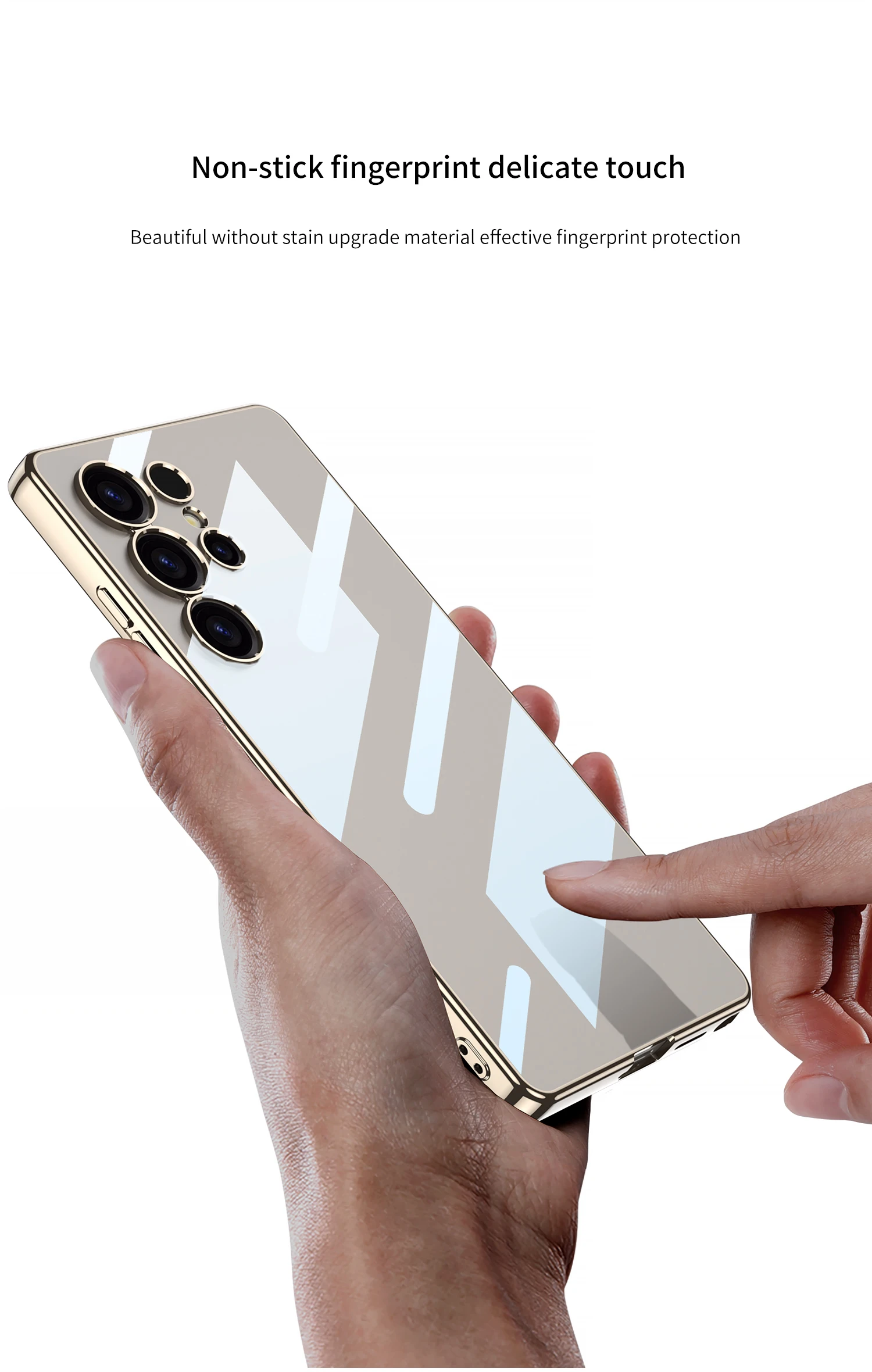 Luxury Plating Clear Silicone Case for Samsung Galaxy S25 Ultra Shockproof Soft