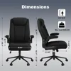 Big and Tall Fabric Office Chair -500 lb Heavy Duty Office Chair for Big Man, High Back Executive Office Desk Chair with 120° Ti 2