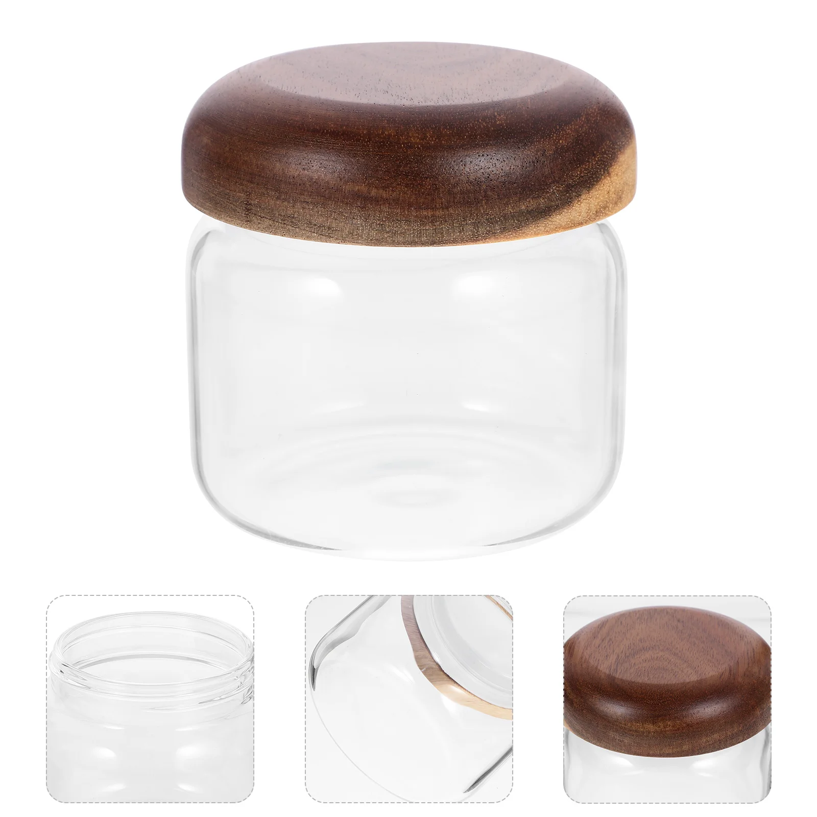

Glass Jar Sealed Food Containers with Lids Coffee Canister Canisters Airtight Dried Jars Tea Pot