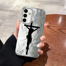 Elegant Cross of Jesus Design Phone Cover Case - Galaxy A21s (Mix01)