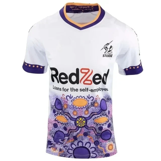 

2023 Melbourne Storm Indigenous Jersey 2023/24 MELBOURNE STORM MENS COMMEMORATIVE ANZAC TRAINING JERSEY size S--3XL---5XL