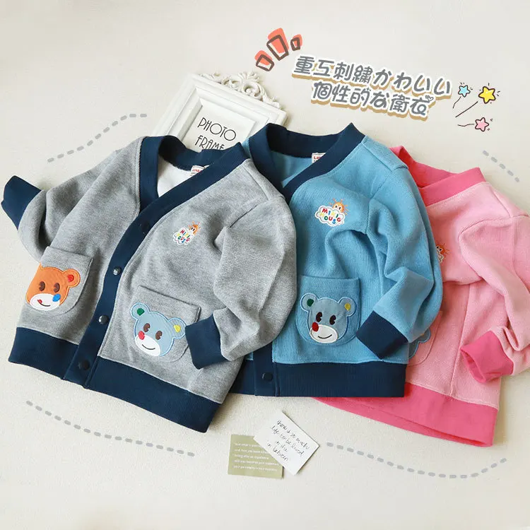 

Children's Jacket 2022 Autumn New Japanese Cartoon Embroidery Boys And Girls Cardigan Boys And Girls Jacket Tops 2T-8T