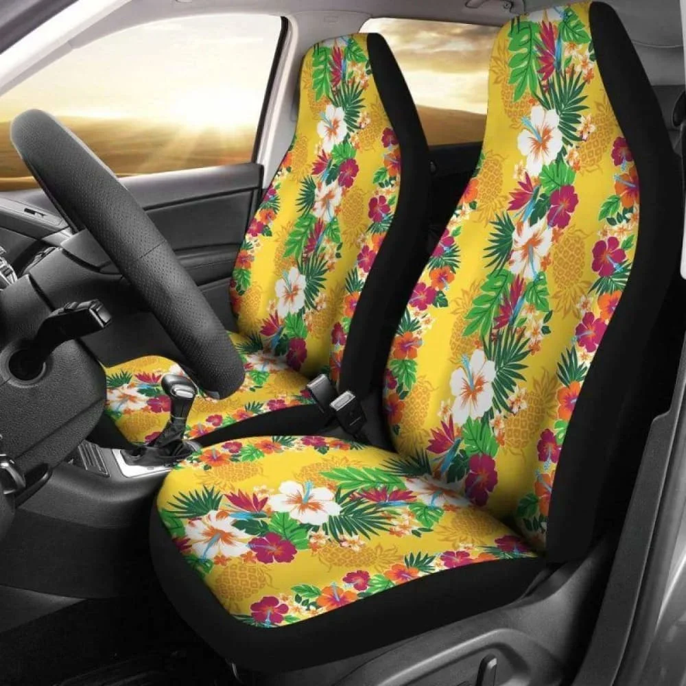 Aztec Hawaiian Pineapple Print Pet Car Seat Cover main image 1