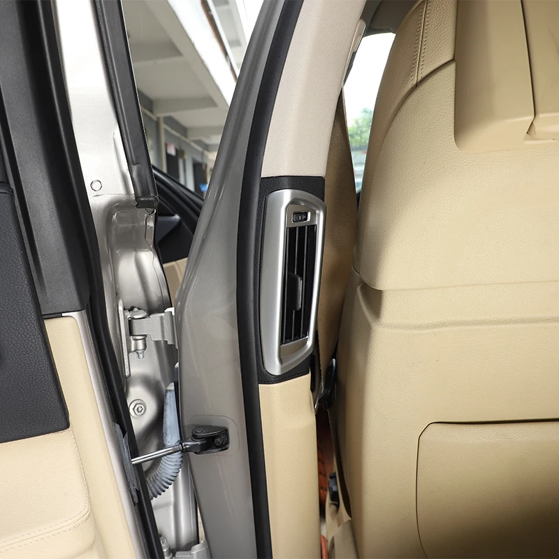 

Car B Pillar Air Conditioning AC Outlet Frame Sticker Cover Trim Stickers ABS for BMW 7 Series F01 F02 2009-2014 Car Accessories