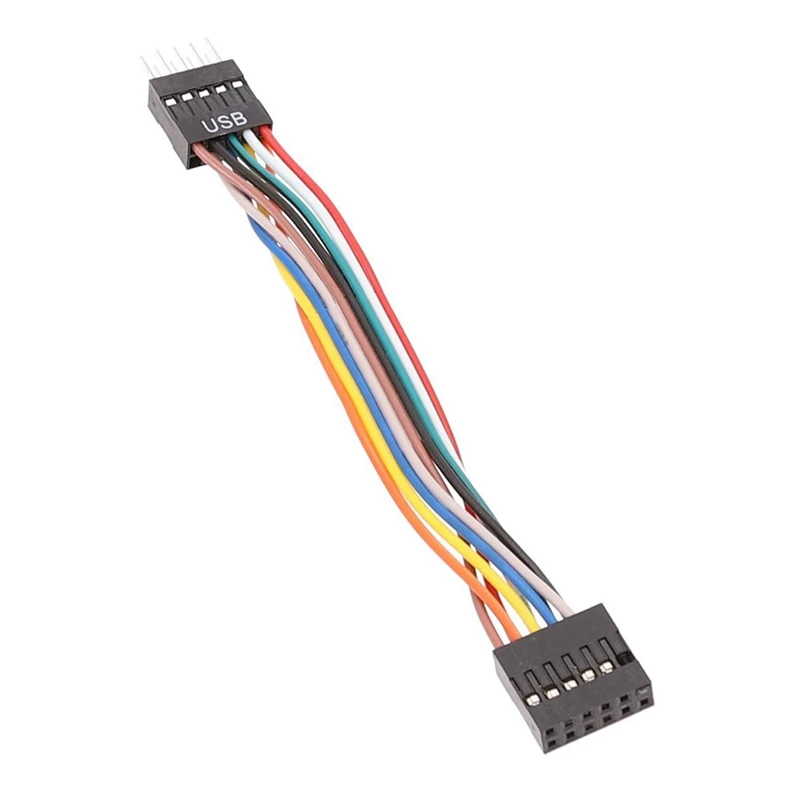 Adapter Cable 2Pcs For Lenovo 12P Motherboard to Ordinary Chassis Adapter Cable 11-Hole to 9-Pin