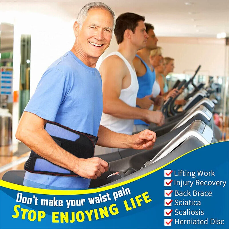 Men Lumbar Support Cincher For Back Pain Relief Shapewear Lower Back Brace Waist Support Belt Shaper Compression Belly Belt Faja
