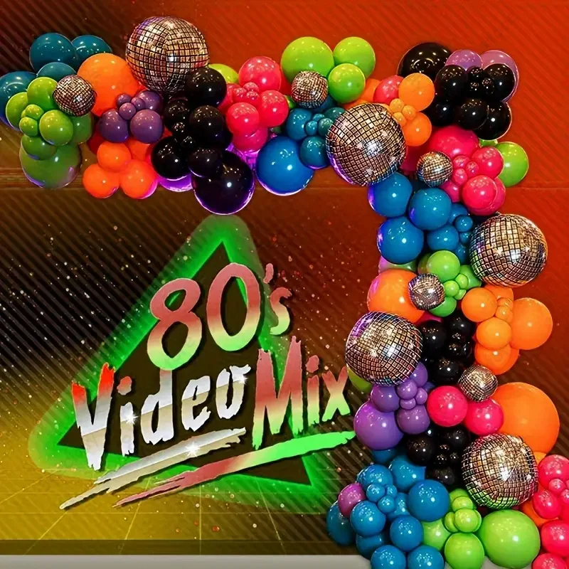I Love The 80's Foil Banner - 25 Foot Retro Disco Party Decorations