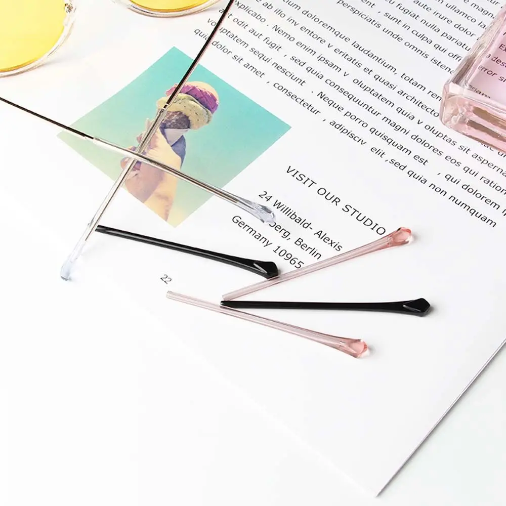 

Stylish Transparent Anti-Lost Anti-Slip Eyeglass Holder Plank Ear Hooks Legs Sleeve Glasses Foot Cover Eyeglass Accessories