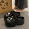 Women Clogs 2025 New Arrival Soft EVA Thick Platform Slippers Comfortable Garden Shoes Exquisite Fashion Girls Beach Sandals 6