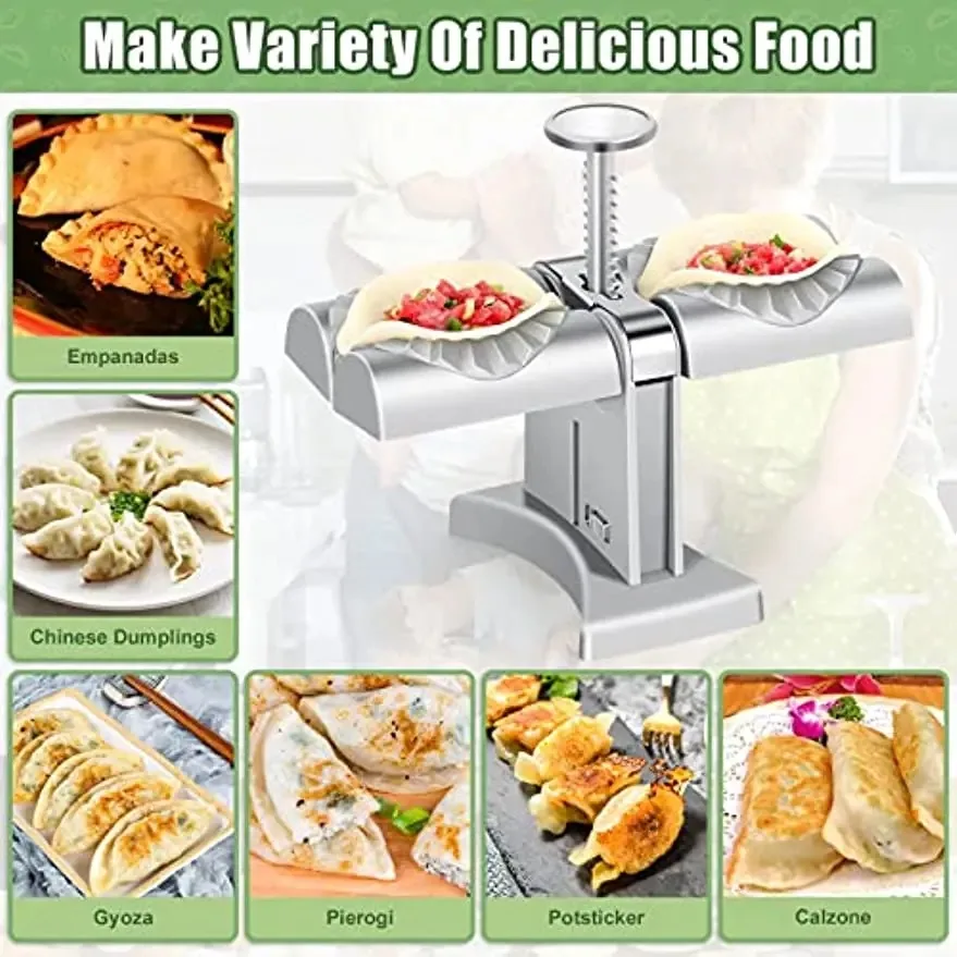 Dumpling Maker Press Double Head Kitchen Gadget Tool