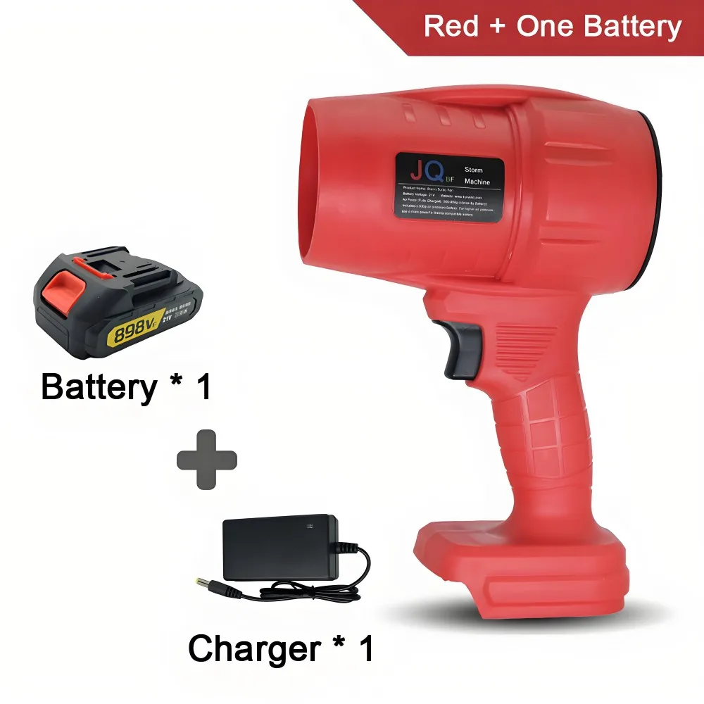 Powerful Air Blower with 550g Thrust Turbo Fan for Cleaning Leaves, Snow, and Dust โ Includes 18V Makita - Compatible Battery