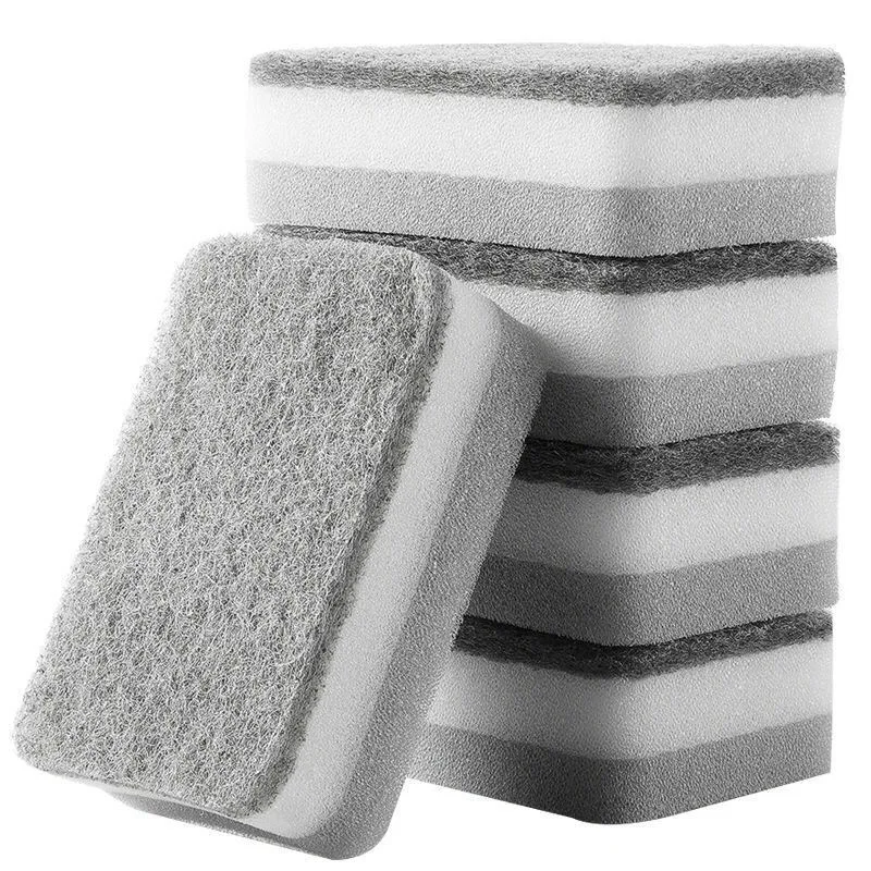 

Dishwashing Sponge Kitchen Essentials Cleaning Scrub Powerful Stain Removal Cleaning Tool Sponge Scrub Set Cleaning Brush
