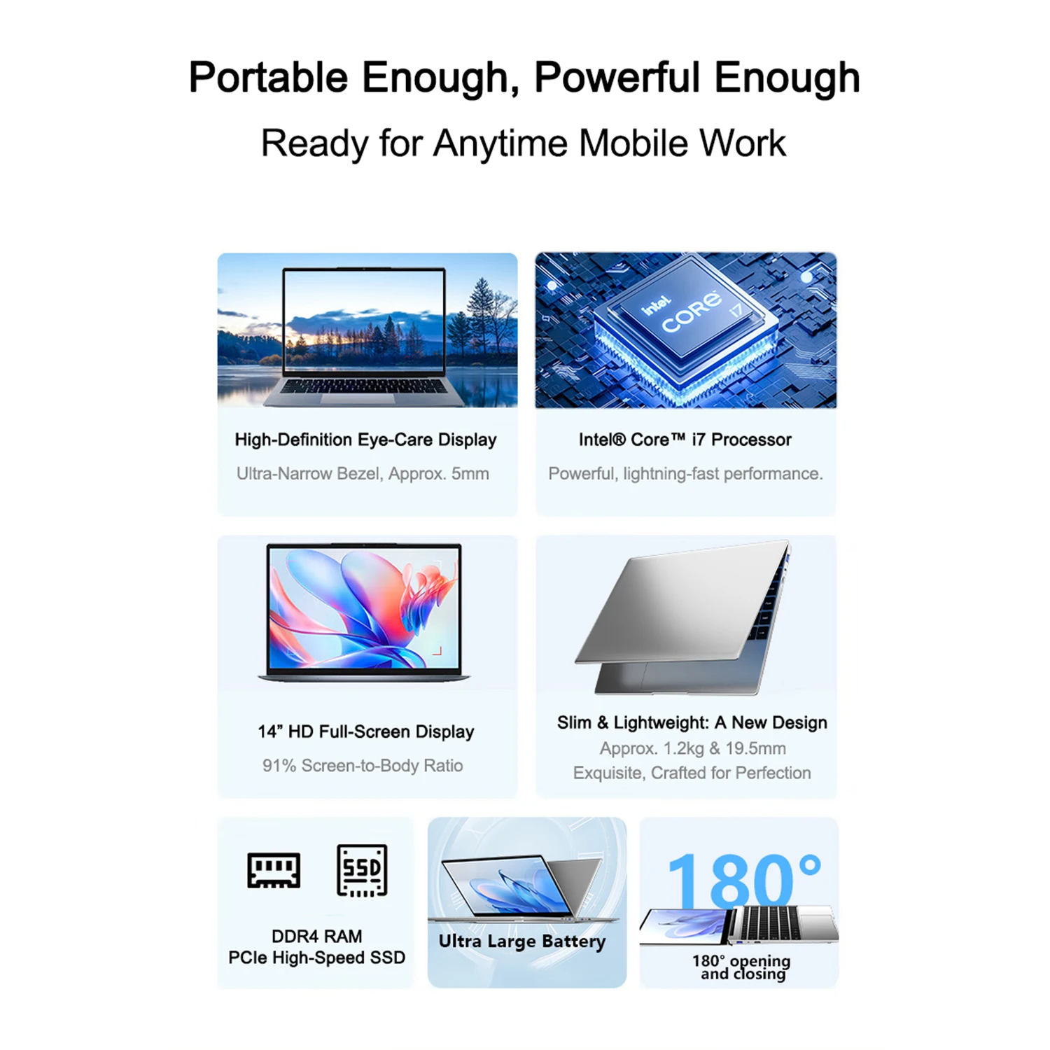 Ordenador portátil Windows 11 Pro Intel i7-8650U 2025 Notebook PC Gamer 32GB DDR4 1TB 2TB SSD 1920*1080 ordenador de estudio de oficina PC 6