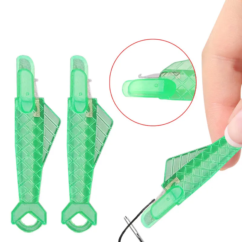 20Pcs/Bag Automatic Needle Threader DIY Tool Home Hand Sewing Machine Device Thread Auto Needle Cross Stitch Sewing Accessories