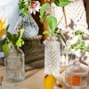 Small Transparent Flower Vase Mini Glass Vase Hydroponic Plant Bud Vase Nordic Home Decor Living Room Table Terrarium Decoration 1