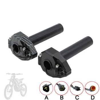 Manopole acceleratore a rotazione completa da 7/8" (22mm) per e-bike, con 3 fili e cuscinetto a rulli, per moto elettriche, scooter e motocross.