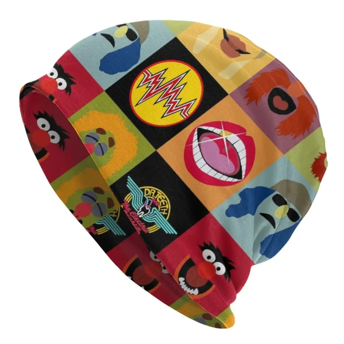 

Muppets Sesame Street Bert Warm Knitted Cap Hip Hop Bonnet Hat Autumn Winter Outdoor Beanies Hats for Unisex Adult