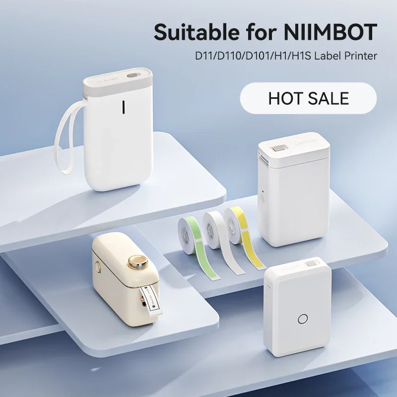 NiiMBOT D101 D11 D110 Thermal Lable Paper Roll Cartoons Name Sticker Mini Lable Supermarket Goods Label for Printer Print