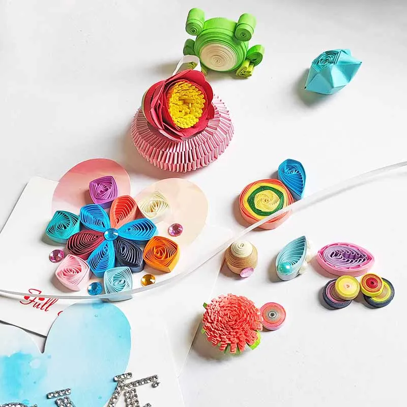 Kit Carta Da Quilling JUYA - 60 Colori, 1200 Strisce, 10mm Larghezza, Per Decorazioni Creative - Foto 6