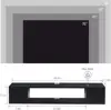 Floating TV Stand, Wall Mounted Entertainment Center and Cabinet Shelf, Console for DVD Player,for Bedroom, Living Room (Black) 2