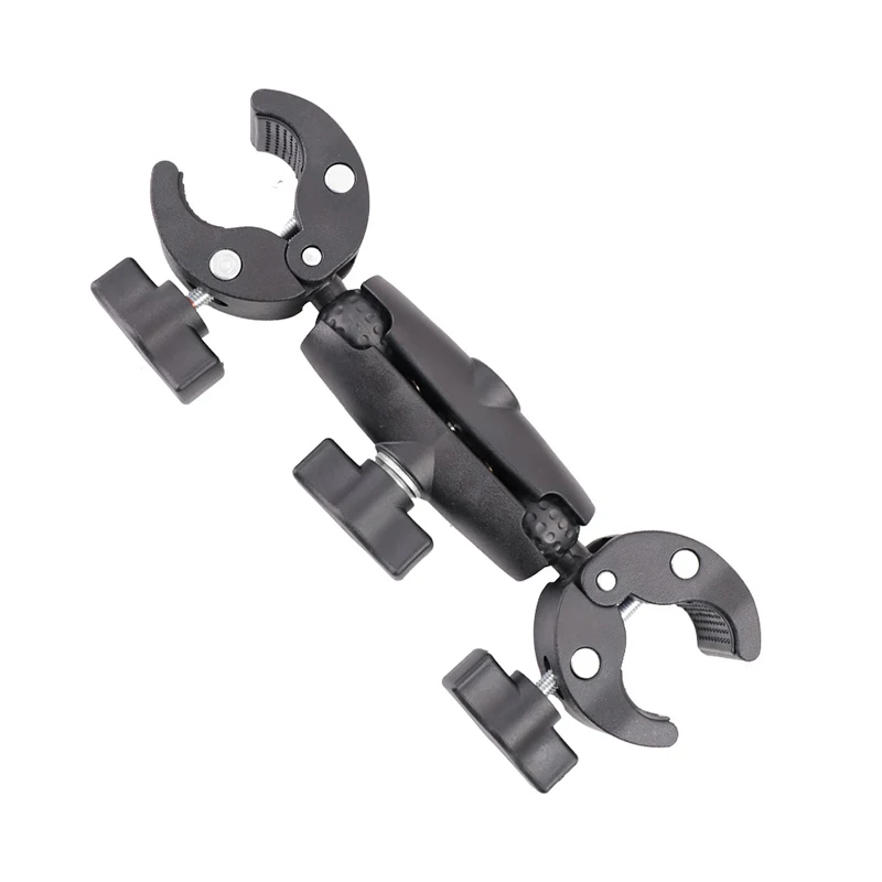 Support de caméra d'action étanche de grande taille, avec dragonne et mousqueton pour fixation, vue de côté.